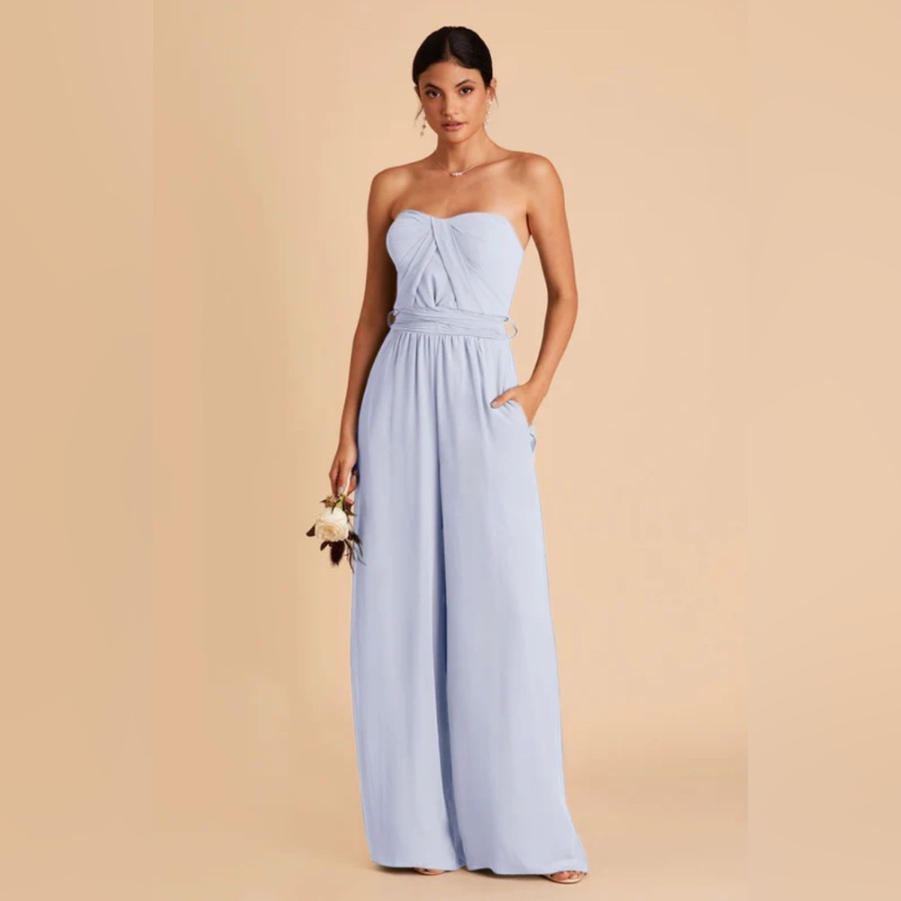 Birdy Grey Strapless Light Blue Dress